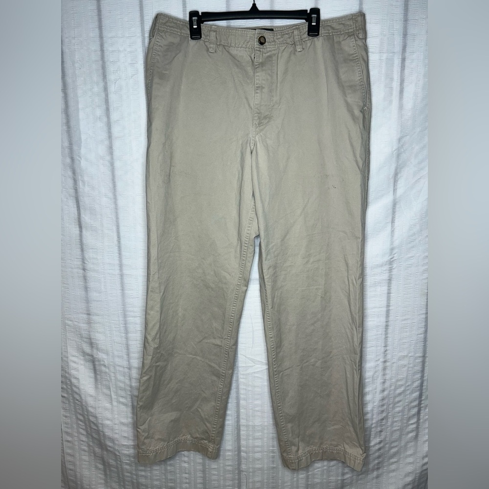 Eddie Bauer Hiking Pants Men's Size 38x34 Camping Outdoors Beige Khaki Tan 196